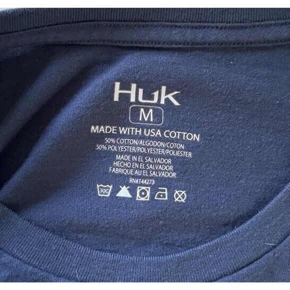Huk Fishing Men's Offshore Shield Long Sleeve Pocket Tee Size Medium - Picture 2 of 9